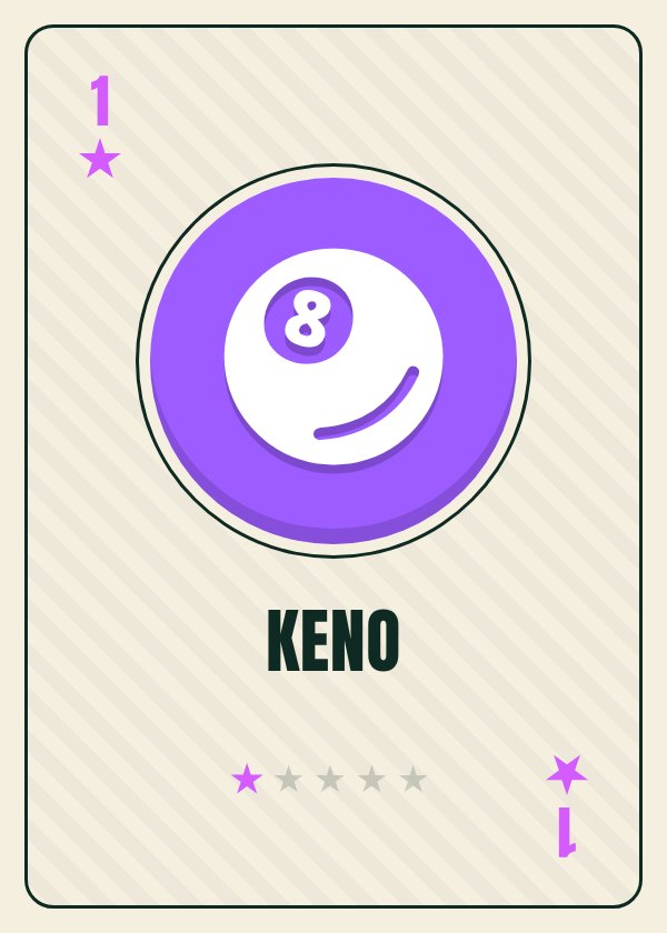Keno card