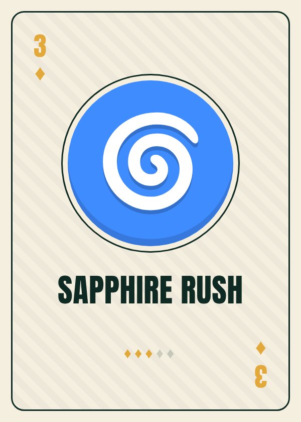 Sapphire Rush card