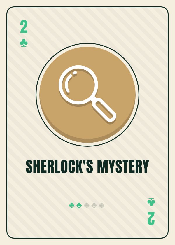 Sherlock's Mystery card